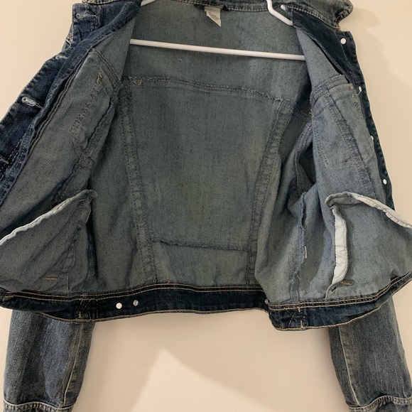 Mid-tone wash Jean jacket women’s size large - Picture 4 of 7